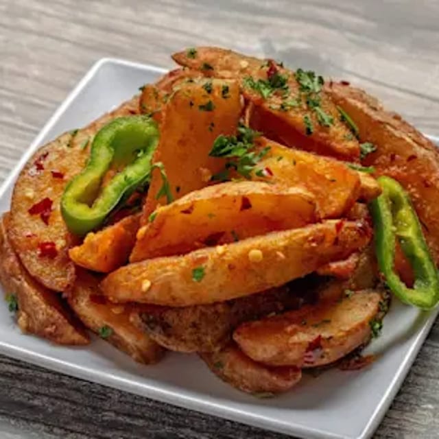 Spicy Potatoes.